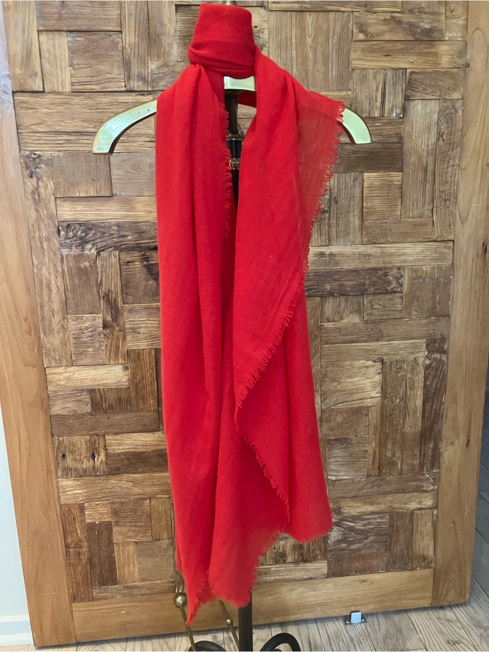 NWOT Kettlewell Colours Cashmere Gauze Stole in Poppy (sp/au) - Picture 4 of 4